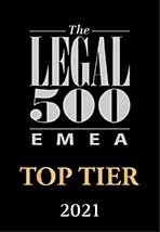 Legal 500 Top Tier Fast Ejendom og Entreprise hos Lundgrens 